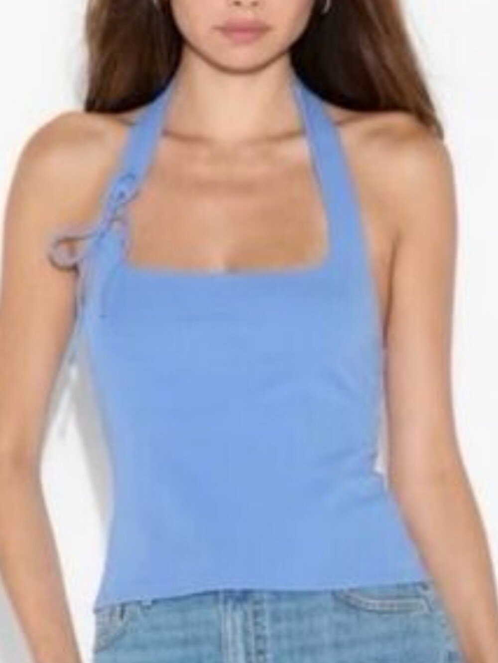 NWT Wild Fable Blue Halter Top Size Medium